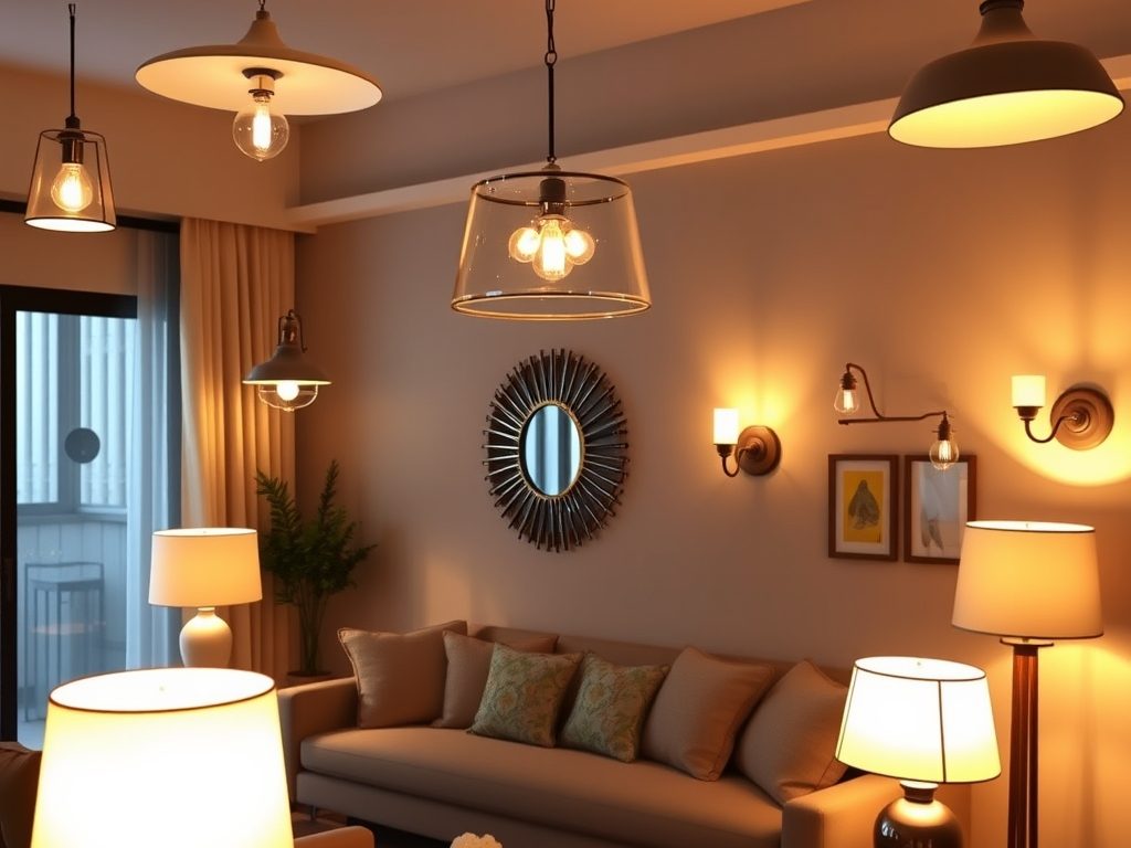 Oświetlenie nastrojowe w salonie: jak łączyć źródła światła dla przytulnej atmosfery i funkcjonalności