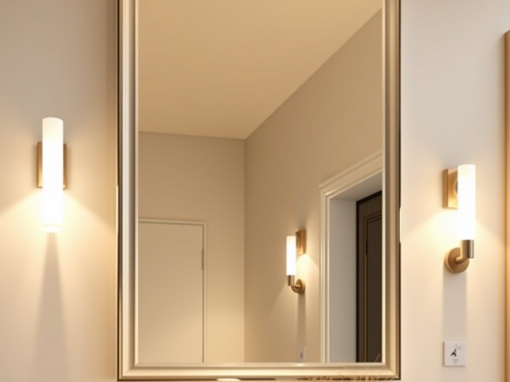 Oświetlenie przy lustrze w przedpokoju: jak wybrać i zamontować funkcjonalne światło bez cieni