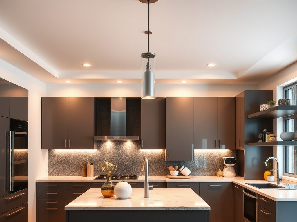 Sceny świetlne w kuchni: jak zaplanować warstwowe oświetlenie dla funkcji i atmosfery