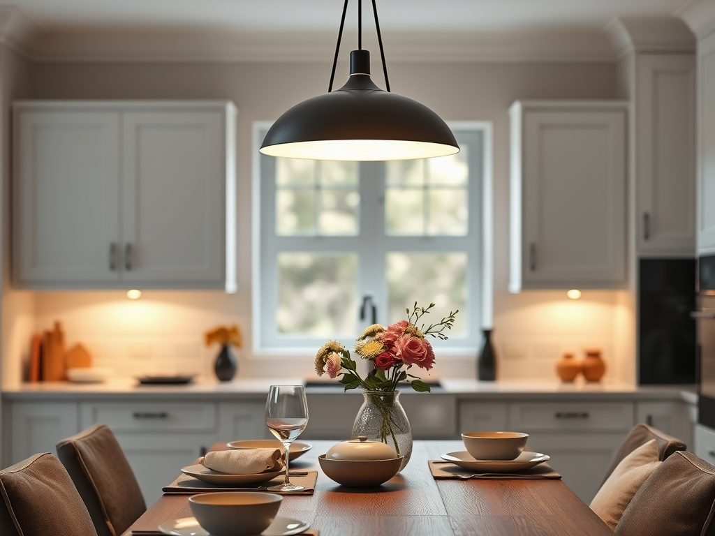Oświetlenie nad stołem w kuchni: jak wybrać lampę dopasowaną do funkcji i stylu wnętrza
