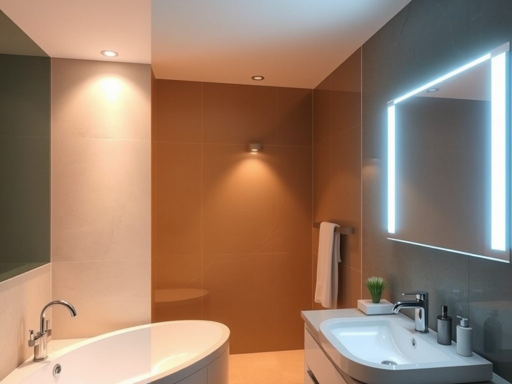 Barwa światła w łazience: jak dobrać oświetlenie do stref i funkcji wnętrza