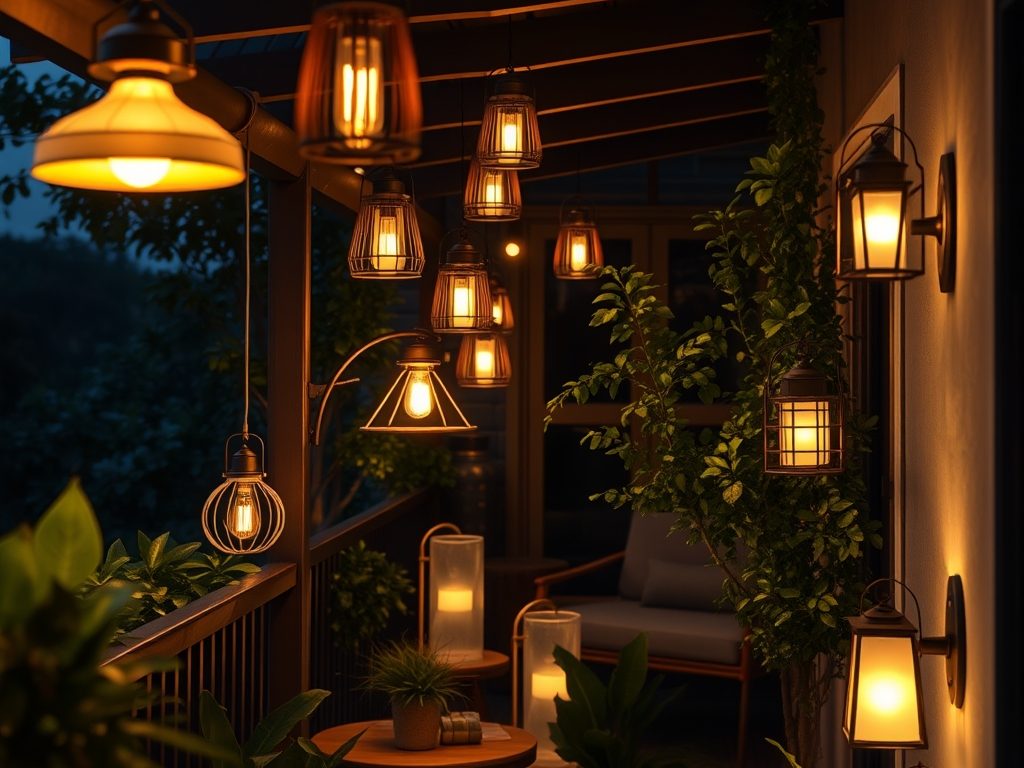 Oświetlenie balkonu i tarasu: jak dobrać lampy i barwę światła dla naturalnego efektu i bezpieczeństwa Oświetlenie balkonu i tarasu: jak dobrać lampy i barwę światła dla naturalnego efektu i bezpieczeństwa